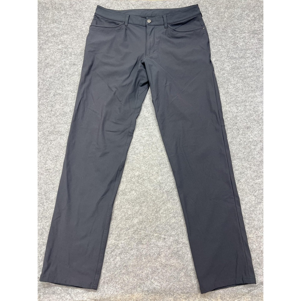 Lululemon Pants Mens 34x33 Gray Five Pocket Performance Stretch Travel Golf